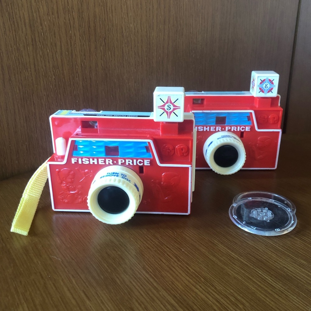 2 Fisher Price Changeable Picture Camera Toys✨ Includes 2 Disks ✨ Kids
